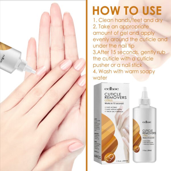 EELHOE Instant Cuticle Care Gel, Repairing Nail Fungus, Soft Nails, Rotten Nails and Dead Skin, Moisturizing Care Liquid - Image 7