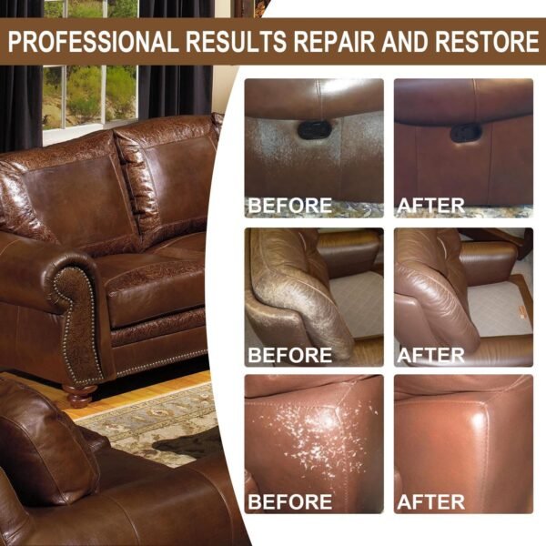 Jaysuing Leather color restoration paste set for car leather care, color restoration of leather bags and shoes, leather renovation of sofas - Image 7