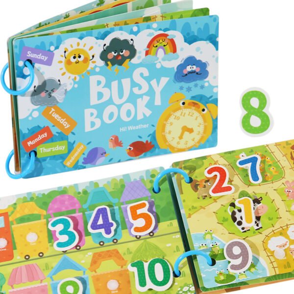 Children's Enlightenment Traffic Quiet Book Early Childhood Education Velcro Cognitive Book Baby Intelligence Development Hand Tear Adhesive Book - Image 5
