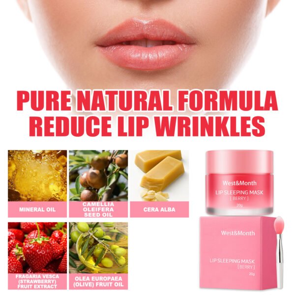 West&Month;Montr Jelly Lip Mask Moisturizing, Hydrating, Fading Lip Lines Moisturizing, Lip Skin Sleeping Jelly Lip Mask - Image 7