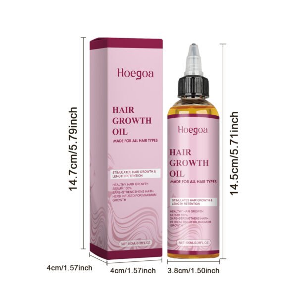 HOEGOA hair care oil improves dry and frizzy hair, nourishes smooth hair, scalp care hair oil - Image 6