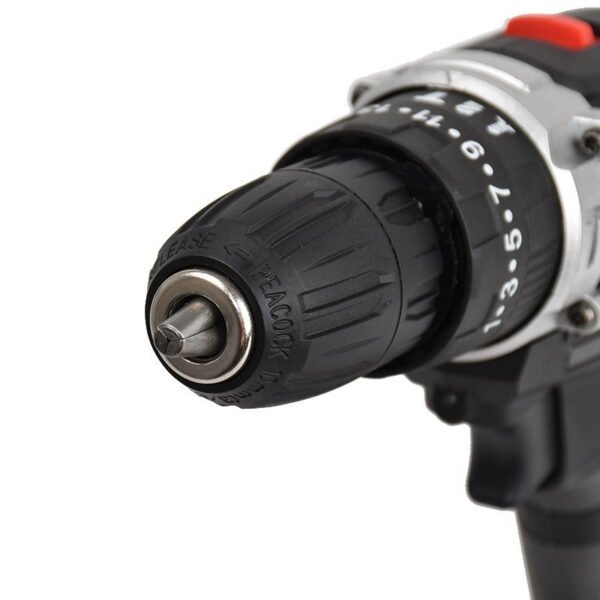 Household electric hand drill multifunctional industrial grade lithium electric drill charging screwdriver set impact power tool - Image 4