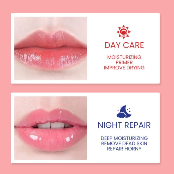 EELHOE Lip sleeping mask. Moisturizing, nourishing, gentle exfoliation of dead skin, making lips plump, full, and smooth - Image 3