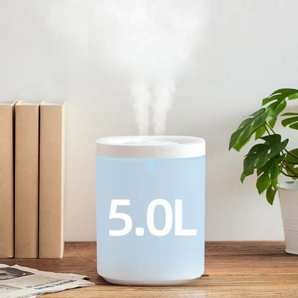 5L Large Capacity Home Silent Bedroom Office Mother and Child Aromatherapy Machine Colorful Night Light Heavy Fog Humidifier - Image 4