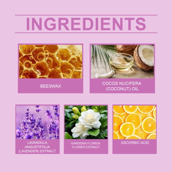 EELHOE Lavender Floral Fragrance Cream Portable Women's Solid Fragrance Cream Fresh Light Fragrance with a lasting scent - Image 4
