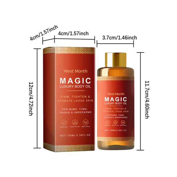 West Month Body moisturizing and nourishing oil. A daily body massage oil that moisturizes, firms, and brightens the skin - Image 6