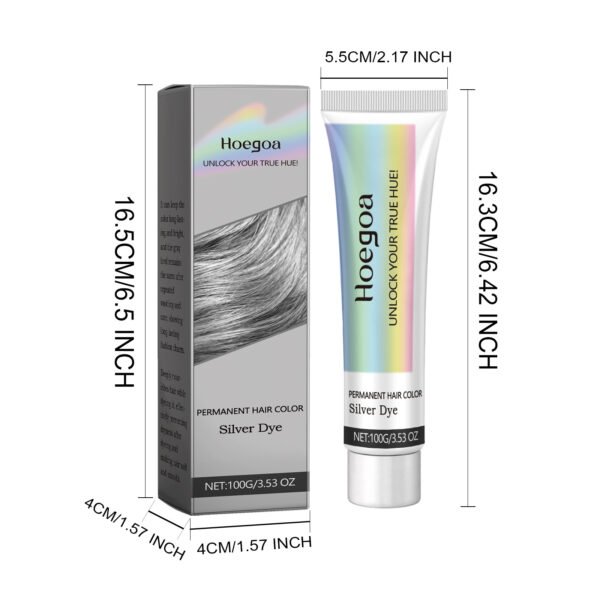 Hoegoa Grey Hair Cream provides long-lasting nourishment and plant extracts for hair care, trendy hair coloring and hair styling agents - Image 6