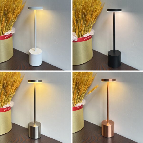 Desk lamp, bar decoration, atmosphere lamp, bedroom decoration, creative small night light, charging touch I-shaped desk lamp - Image 3