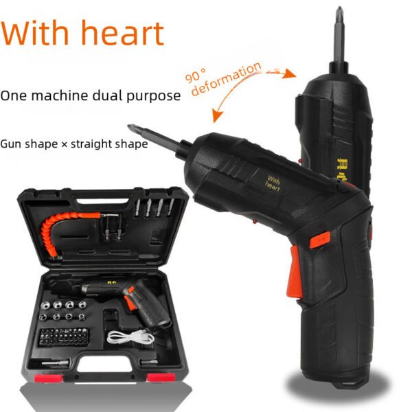 4.2V electric screwdriver, multifunctional rechargeable lithium battery screwdriver, mini screwdriver set, handheld drill - Image 4