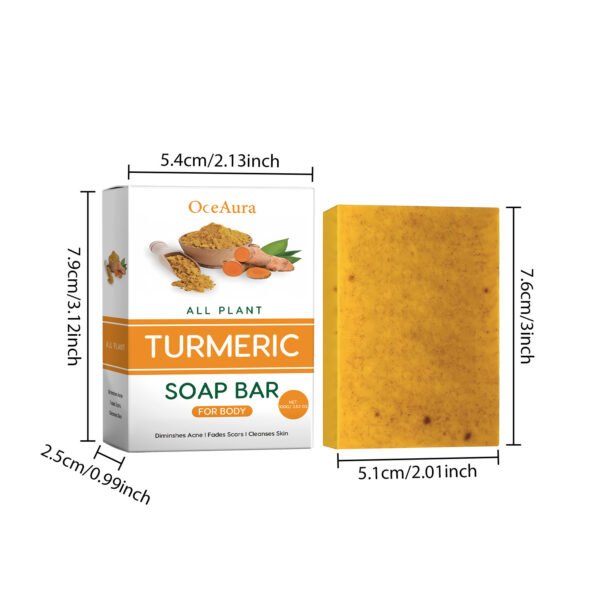 OCEAURA Lemon Turmeric Kojic Acid Soap - Deep-cleansing, Moisturizing, Refreshing and Oil-controlling Body Wash Soap - Image 5
