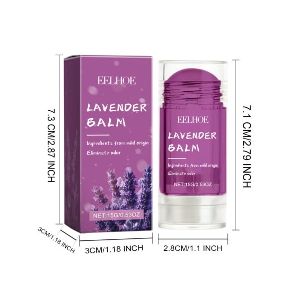 EELHOE Lavender Floral Fragrance Cream Portable Women's Solid Fragrance Cream Fresh Light Fragrance with a lasting scent - Image 5