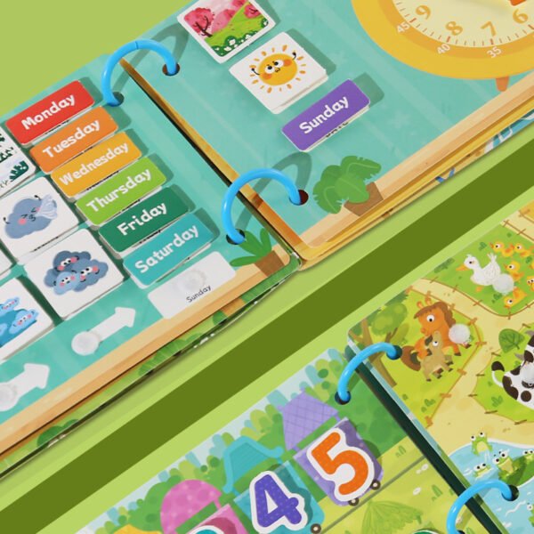 Children's Enlightenment Traffic Quiet Book Early Childhood Education Velcro Cognitive Book Baby Intelligence Development Hand Tear Adhesive Book - Image 2