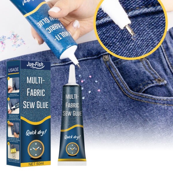 JUE-FISH Fabric mending glue, special glue for clothes, printing glue for pants, insole glue, glue for repairing holes in jeans and other fabrics - Image 2