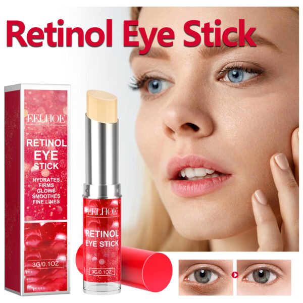 EELHOE Retinol eye cream stick. Moisturize the skin around the eyes, improve the condition of the eyes, and fade fine lines, crow's feet, and nasolabial folds.