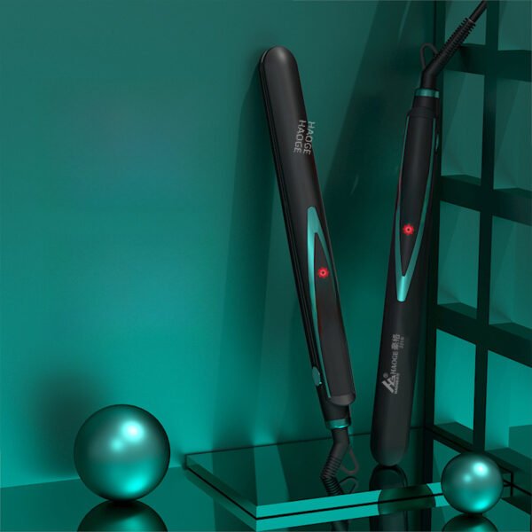 Explosive straight roll dual-use curly hair with fluffy bangs, negative ion four level LCD display, dry and wet dual-use straightener - Image 4