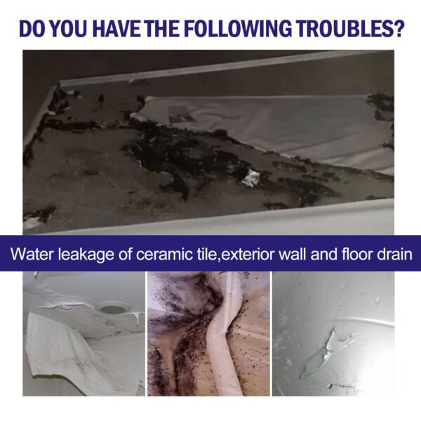 Jue-Fish Transparent leak - filling waterproof glue. Waterproof coating that doesn't require tile removal. Waterproof agent for bathroom and kitchen floor tiles. - Image 2