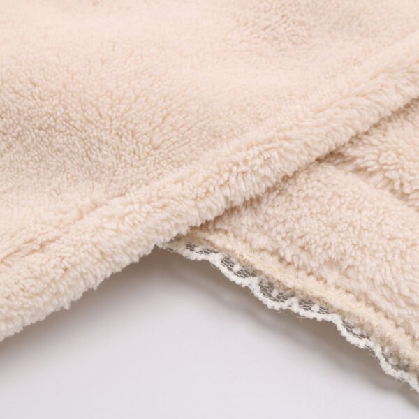 Bow towel, coral fleece, water absorbing, quick drying, no shedding of hair. Household face towel, headscarf wiping - Image 4