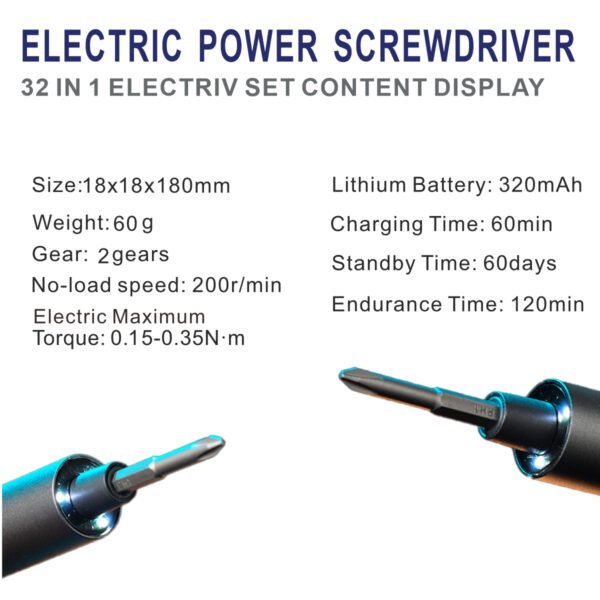 Electric screwdriver set cross-border precision maintenance tool mini electric screwdriver multifunctional disassembly tool - Image 4