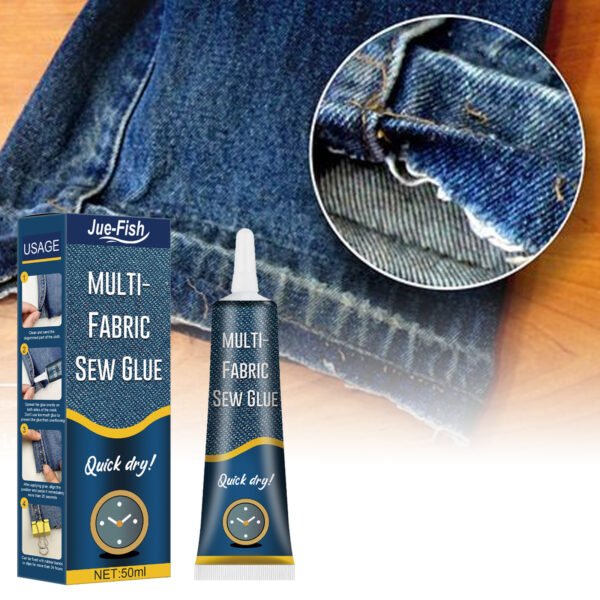 JUE-FISH Fabric mending glue, special glue for clothes, printing glue for pants, insole glue, glue for repairing holes in jeans and other fabrics - Image 6