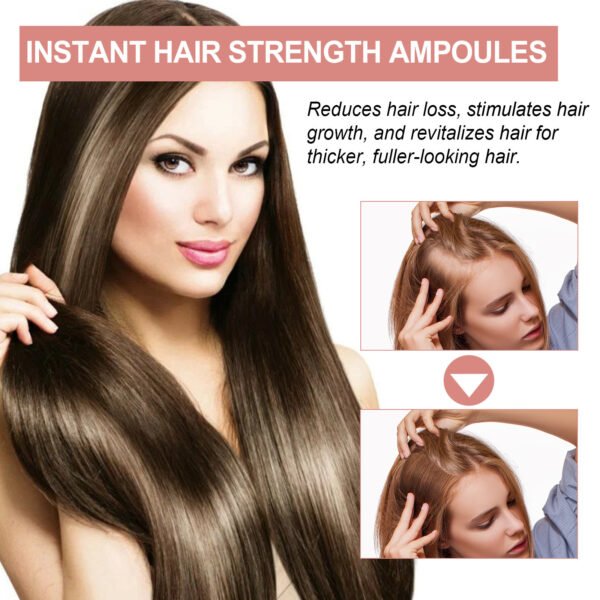 EELHOE Hair care ampoule, a nourishing and smoothing massage lotion for thickening and strengthening hair, repairing the scalp, hair, and hair roots - Image 4