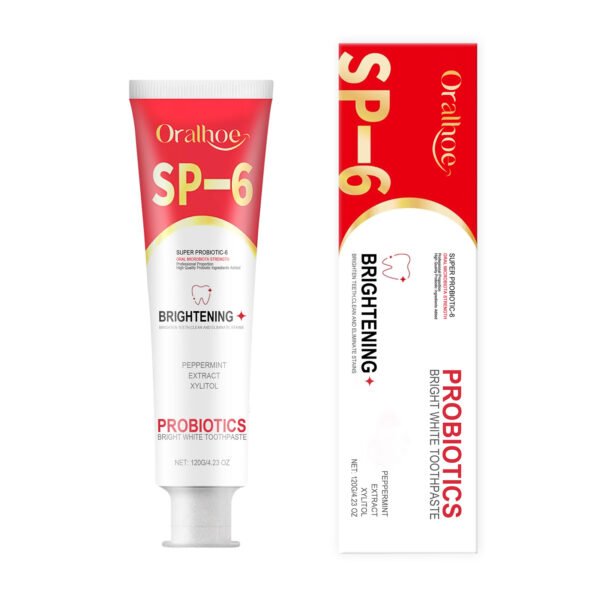 Oralhoe probiotic brightening toothpaste for teeth cleaning and hygiene, reducing stains and caring for oral care toothpaste - Image 5