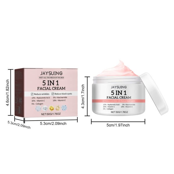 Jaysuing  5-in-1 Firming Cream. A facial cream that firms, reduces wrinkles, moisturizes, and protects the skin from aging. - Image 7