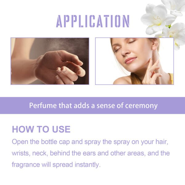 North Moon Vanilla perfume spray. Fresh and natural orchid fragrance, elegant and subtle and long - lasting delicate smell. A perfume for dates - Image 8