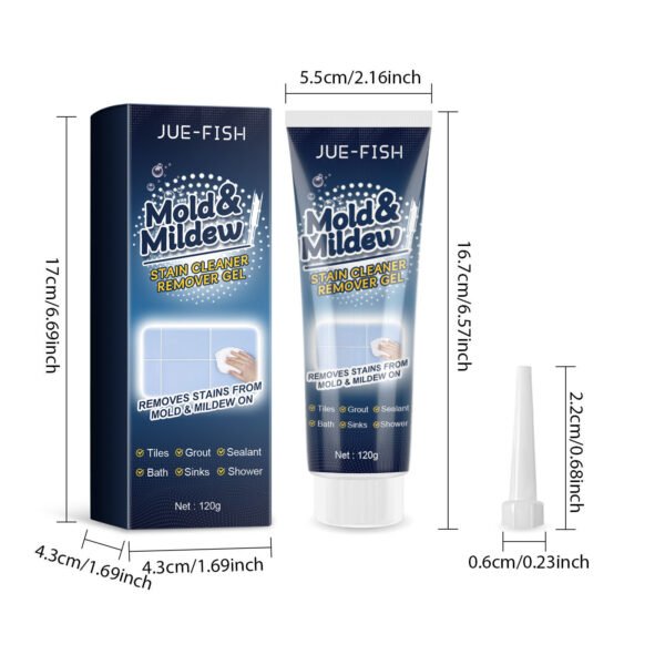Jue Fish Mold Removal Gel Multi functional Mold Removal Agent Wall Tile Gap Bathroom Ceiling Cleaner - Image 14
