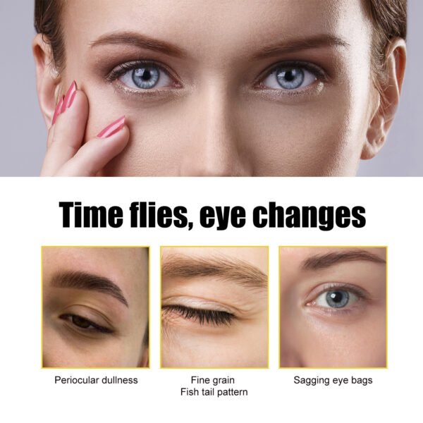 EELHOECollagen gold eye mask. Tighten eye wrinkles. Eye patches for repairing dark circles and eye bags caused by staying up late, making the eyes elastic - Image 3