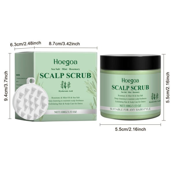 HOEGOA Rosemary scalp scrub. A gentle hair cleanser that moisturizes, cools, and soothes the scalp - Image 6