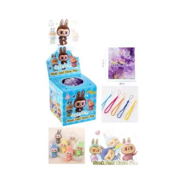 New product: LabUBU flocking pendant, bubble mat ornament, children's toy, 24 inch drawstring blind box - Image 5