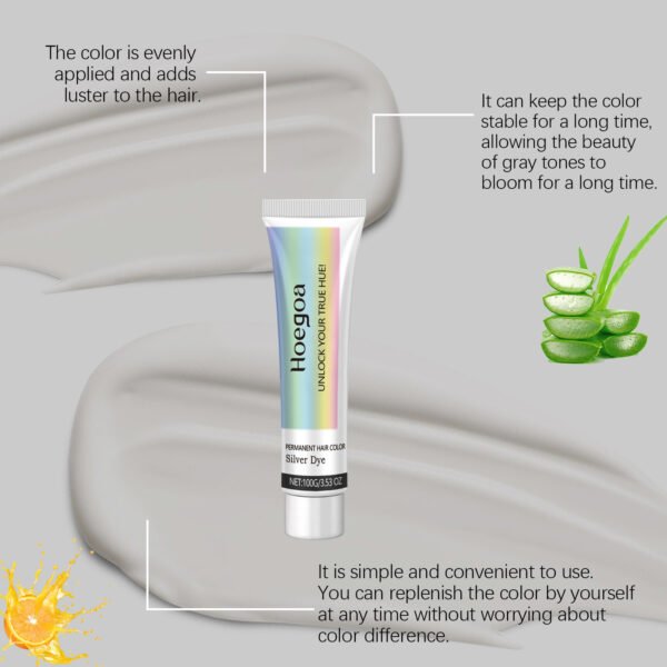 Hoegoa Grey Hair Cream provides long-lasting nourishment and plant extracts for hair care, trendy hair coloring and hair styling agents - Image 8