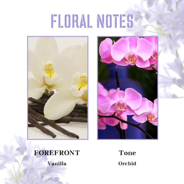 North Moon Vanilla perfume spray. Fresh and natural orchid fragrance, elegant and subtle and long - lasting delicate smell. A perfume for dates - Image 9