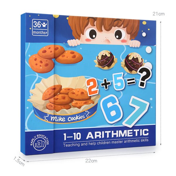 Ten grid array math addition and subtraction teaching aids, magnetic number decomposition, magnetic puzzle, arithmetic counting, enlightenment early education toys - Image 5