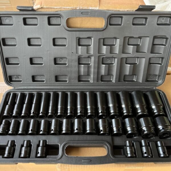 Pneumatic Extended Cannon Sleeve 35 Piece Set, Hexagonal Electric Sleeve Auto Repair Hardware Tool Set - Image 4