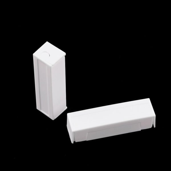 Door magnetic switch sensor, door and window anti-theft alarm detector, ABS plastic material, white brown door magnetic switch - Image 3