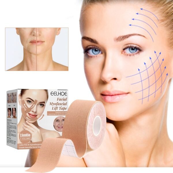 EELHOE  Myofascial facial tightening band to lift the face, prevent sagging, tighten the chin, create a V-shaped face, breathable face-lifting sticker