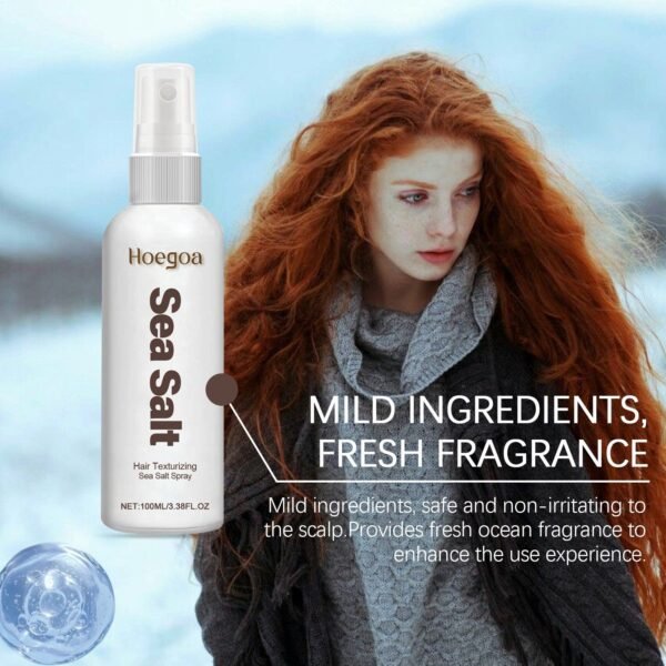 HOEGOASea salt dry hair spray, a lazy person's hairspray for fluffy, fresh and oil-removing, no-rinse hair styling dry hair spray. - Image 10