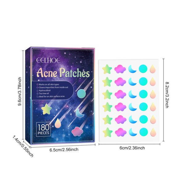 EELHOE Pimple patches. Hydrocolloid patches for facial skin to close pores and clean pimples - Image 6