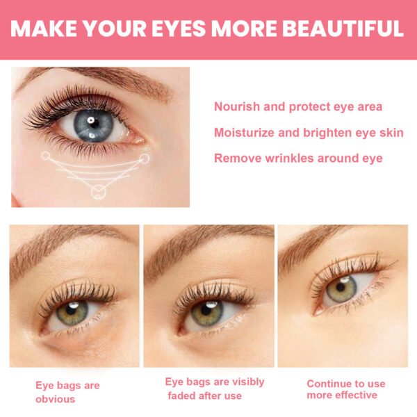 WestMonth Rosehip eye cream stick for moisturizing, hydrating, reducing fine lines, dark circles, and tightening the eye area - Image 3