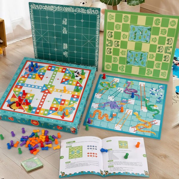 Temu Xiyin Flying Chess Checkers Game Chess Go International Chess Children's Puzzle Toy - Image 4