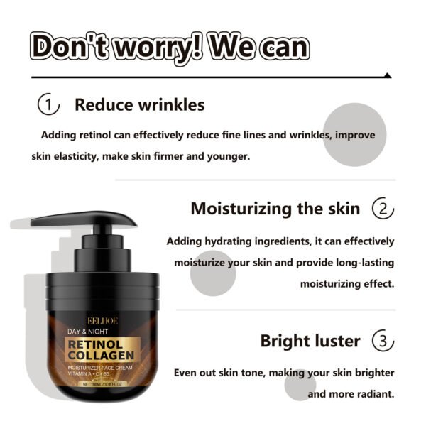 EELHOE Retinol Moisturizing face cream Firms the Relaxed Face, Fine Pore Moisturizing and Wrinkle Resisting face cream - Image 19