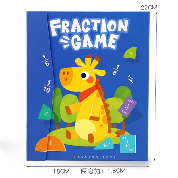 Magnetic fraction disk demonstrator, numerator denominator cognitive addition and subtraction operation, third grade elementary school mathematics teaching aids and toys - Image 4