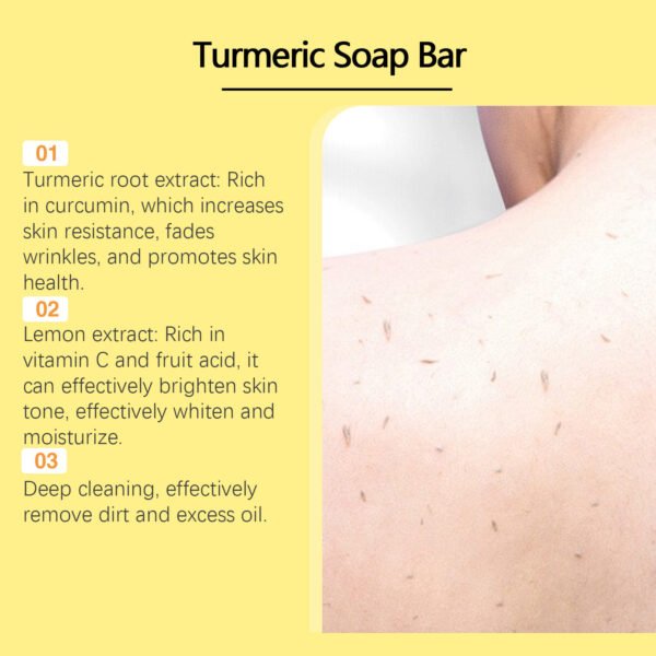 OCEAURA Lemon Turmeric Kojic Acid Soap - Deep-cleansing, Moisturizing, Refreshing and Oil-controlling Body Wash Soap - Image 8
