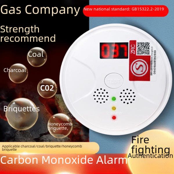 Household carbon monoxide alarm, indoor honeycomb coal gas detector, C0 anti poisoning coal smoke detector, coal furnace