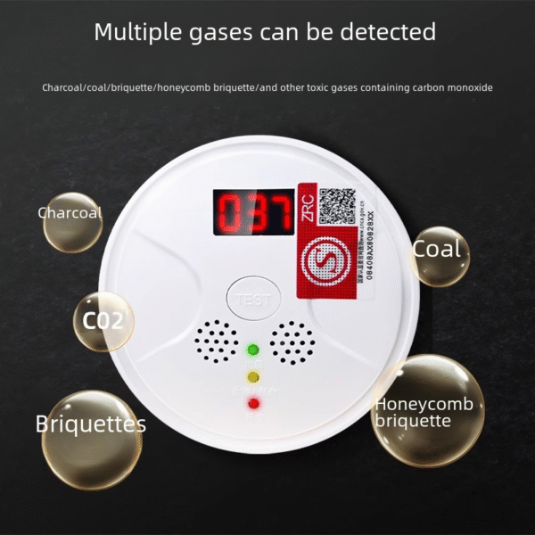 Household carbon monoxide alarm, indoor honeycomb coal gas detector, C0 anti poisoning coal smoke detector, coal furnace - Image 2