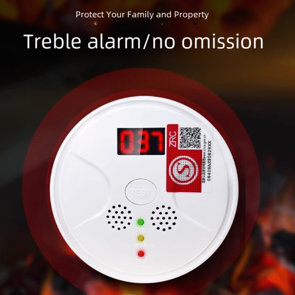 Household carbon monoxide alarm, indoor honeycomb coal gas detector, C0 anti poisoning coal smoke detector, coal furnace - Image 3