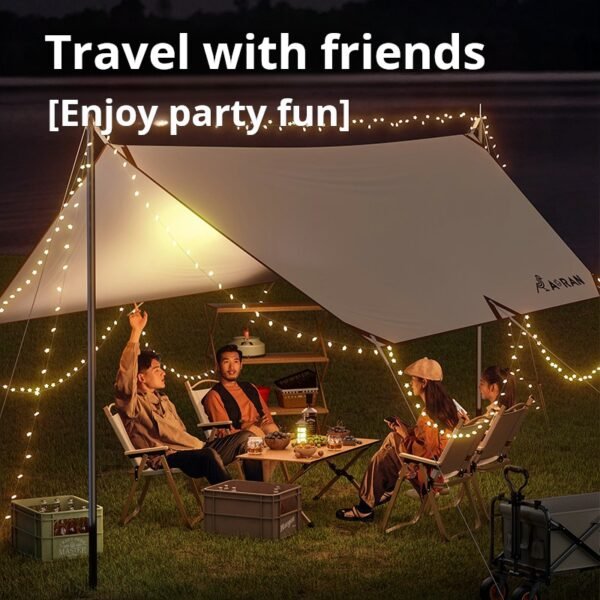 Strictly selected Aoran outdoor camping tent, picnic sunscreen rainproof cloth canopy, camping sunshade equipment canopy multi-purpose