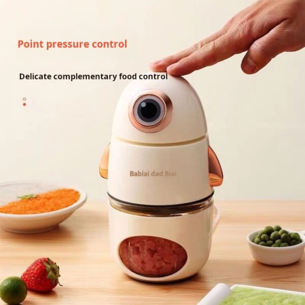 Dad loves baby food machine, baby multi-functional mini home electric garlic puree grinder, Minion food processor - Image 2