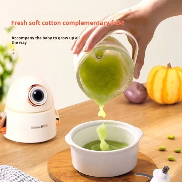 Dad loves baby food machine, baby multi-functional mini home electric garlic puree grinder, Minion food processor - Image 3
